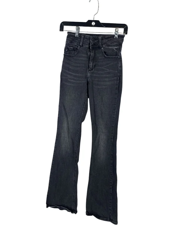 Jeans Flared By Kancan In Black Denim Modern Women's 