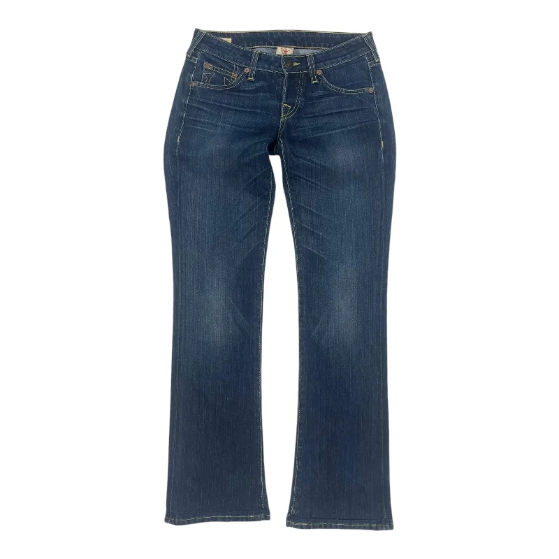 Jeans Boot Cut By True Religion In Blue Denim, Size:4 Traditional Women's Wool