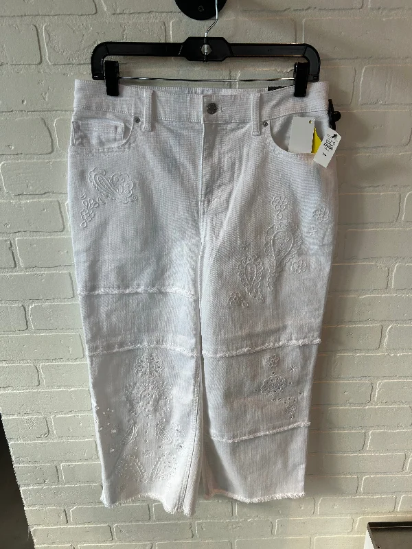Jeans Cropped By Talbots In White, Size: 10p Preppy Women's College