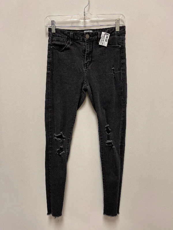 Jeans Skinny By Clothes Mentor In Grey Denim, Size: 4 Trendy Women's Oversized