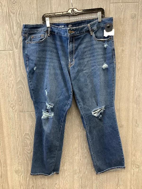 Jeans Straight By Old Navy In Blue, Size: 22 Practical Women's Quick - dry