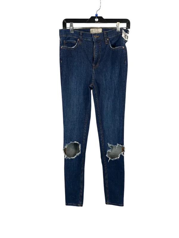 Jeans Skinny By Free People In Blue Denim Vacation