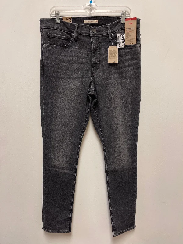Jeans Skinny By Levis In Grey, Size: 16 Unique Women's Upcycled
