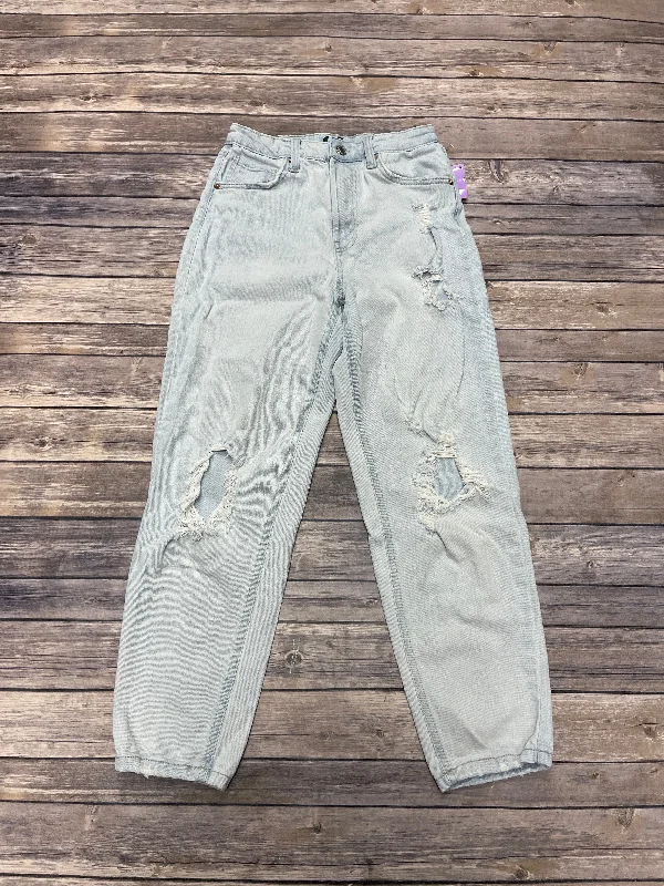 Jeans Straight By Wild Fable In Blue Denim, Size: 2 Sleek Women's Metallic