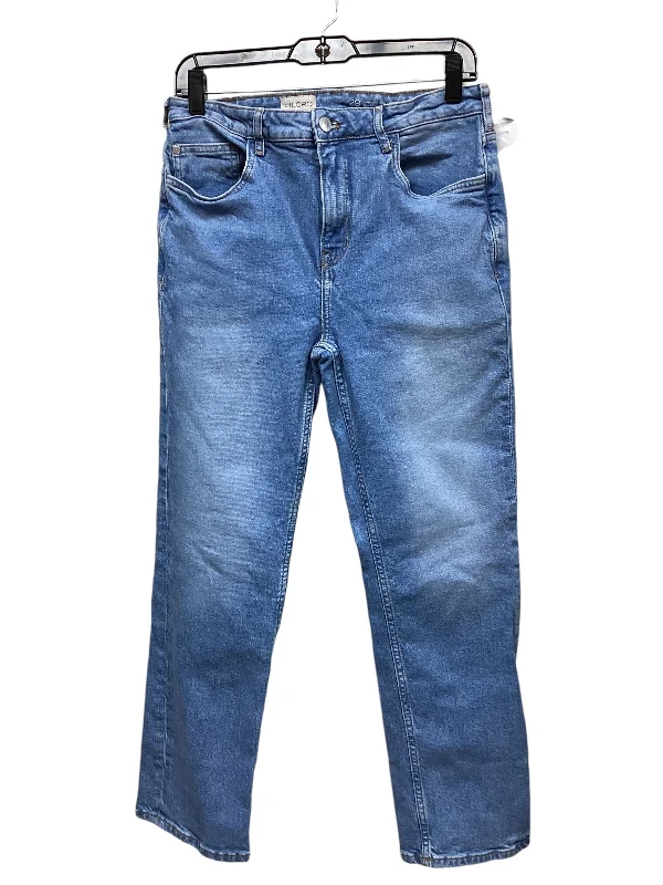 Jeans Straight By Pilcro In Blue Denim, Size: 8 Scandinavian