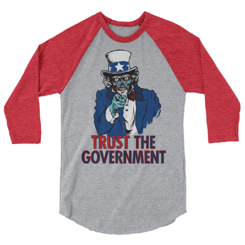 They Live Alien Trust the Government 3/4 sleeve raglan shirt Bohemian Women's Free