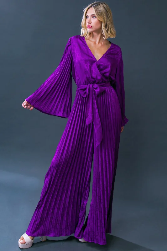 FLAWLESS ARRIVAL WOVEN SATIN JUMPSUIT Artistic Women's Avant - 