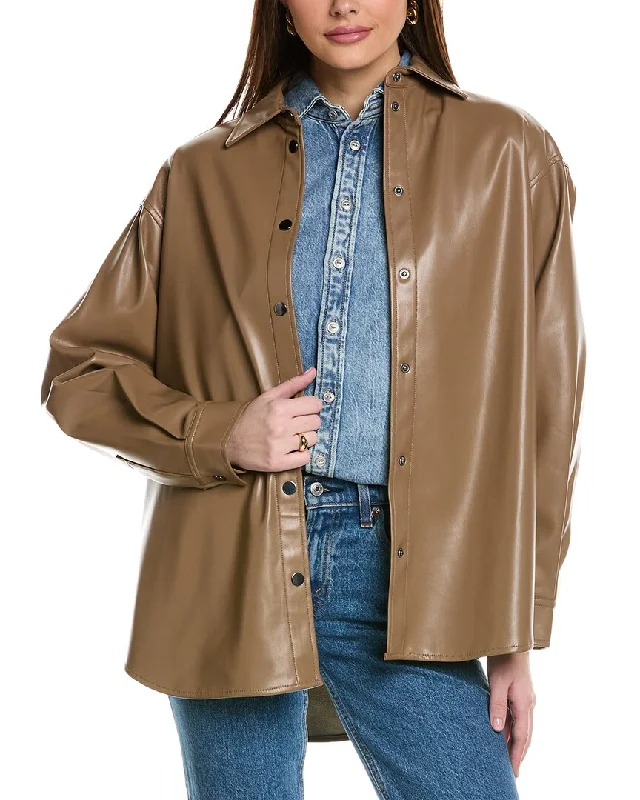 Kenneth Cole Oversized Shacket Minimalist Women's Casual