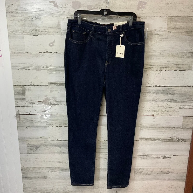 Jeans Skinny By Ana In Blue Denim, Size: 18 Bold Women's Animal Print