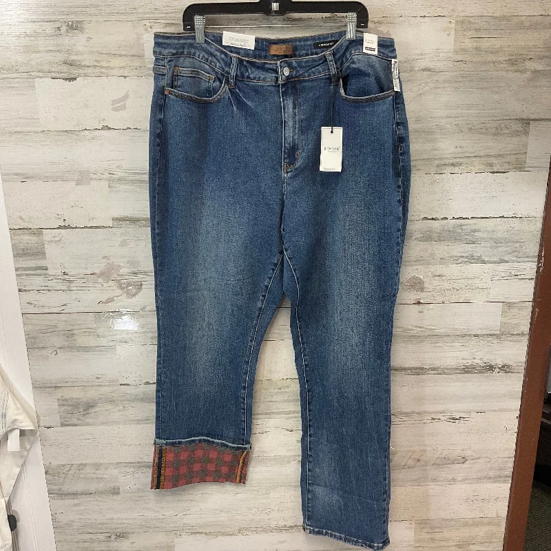 Jeans Straight By Judy Blue In Blue Denim, Size: 22womens Confident Women's High - fashion Jeans Straight By Judy Blue In Blue Denim, Size: 22womens Confident Women's High - fashion