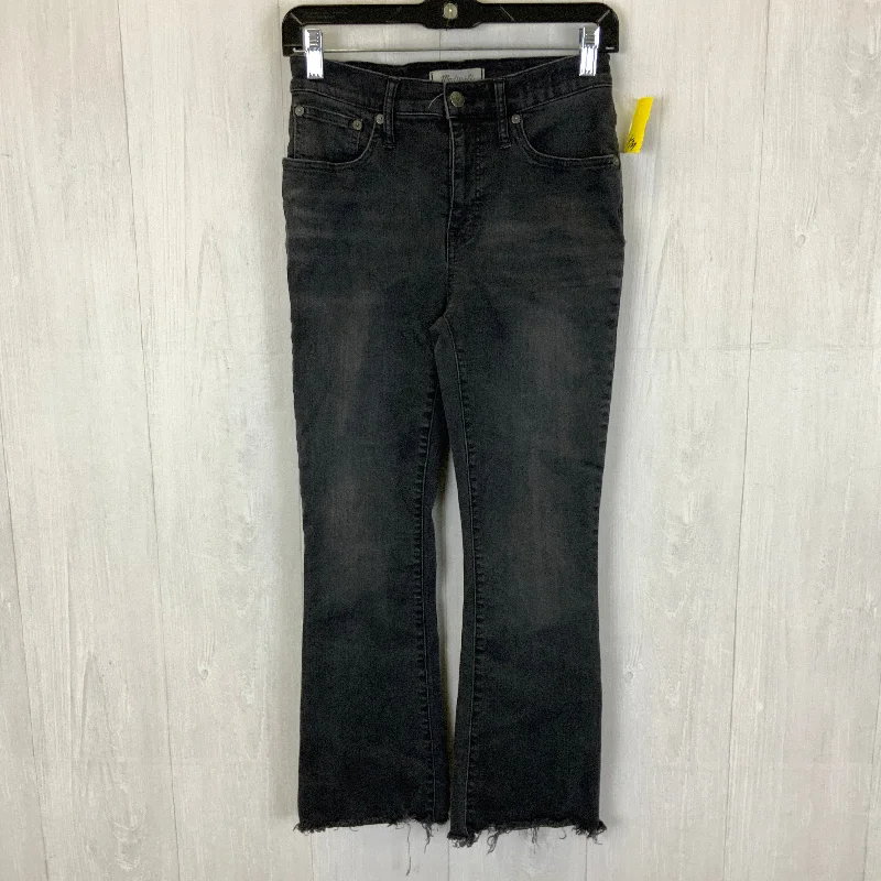 Jeans Boot Cut By Madewell In Black Denim, Size: 2 Hip Women's Urban