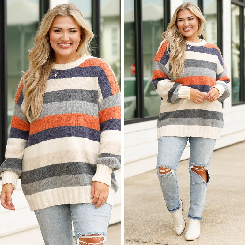 How Far We've Come Sweater, Cream Dapper Women's Bow - adorned