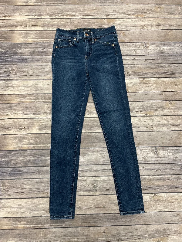 Jeans Skinny By Express In Blue Denim, Size: 0 Cashmere