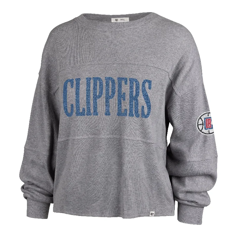 LOS ANGELES CLIPPERS '47 JADA LONG SLEEVE TEE WOMENS Sleek Women's Metallic