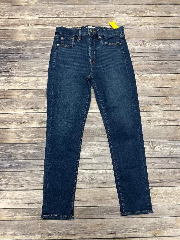 Jeans Skinny By Loft In Blue Denim, Size: 8 Polished Women's Silk