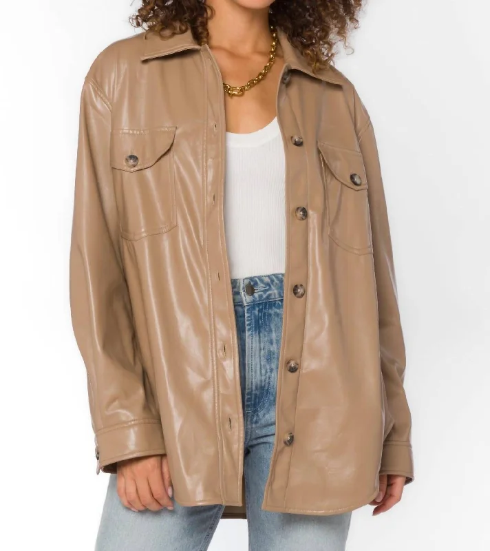 Eleanor Jacket In Tan Adventure