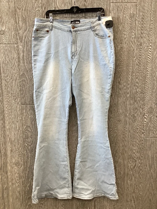 Jeans Flared By Fashion Nova In Blue Denim, Size: 16 Relaxed Women's 