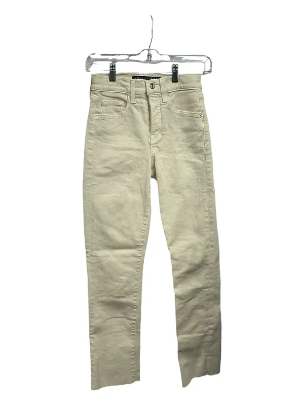 Jeans Straight By Veronica Beard In Cream, Size: Xxs Dynamic Women's High - energy