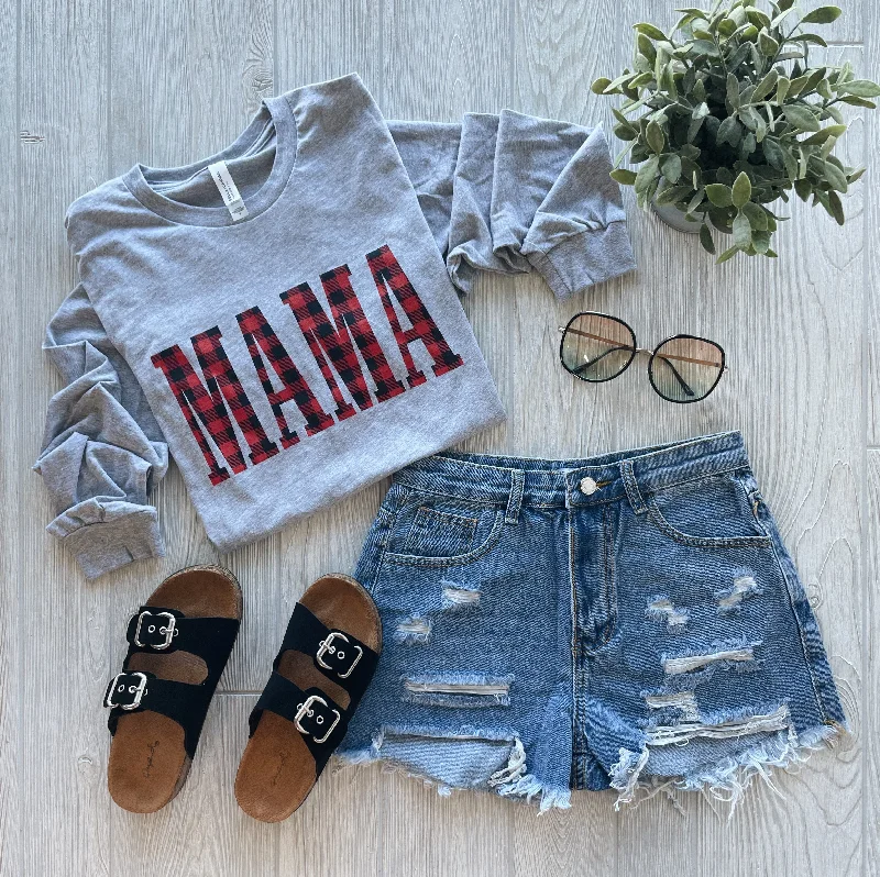 MAMA Plaid • Long Sleeved Modern Women's Tech