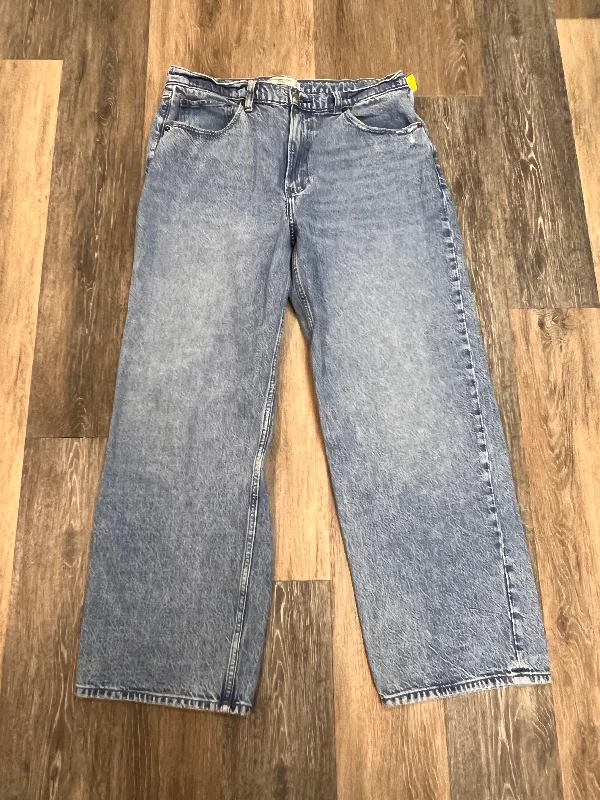 Jeans Straight By Abercrombie And Fitch In Blue Denim, Size: 14p Confident Women's High - fashion Jeans Straight By Abercrombie And Fitch In Blue Denim, Size: 14p Confident Women's High - fashion