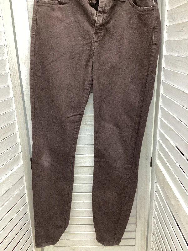 Jeans Skinny By Clothes Mentor In Brown Denim, Size: 4 Scandinavian