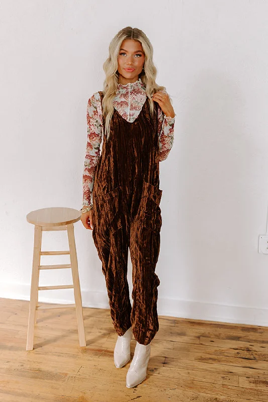 Pumpkin Patch Pretty Velvet Jumpsuit Traditional Women's Wool