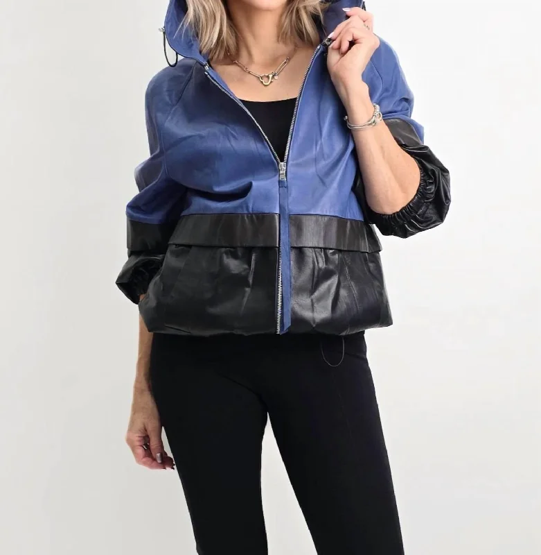 Fontana Hoody Jacket In Blue/black Cool Women's Skate