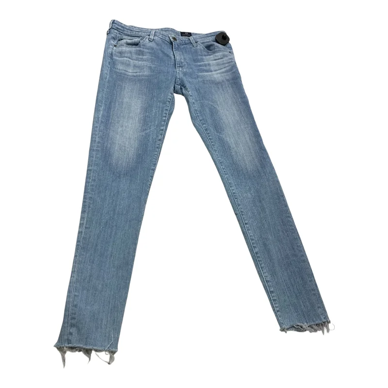 Jeans Skinny By Adriano Goldschmied In Blue Denim, Size: 8 Feminine Women's Soft 