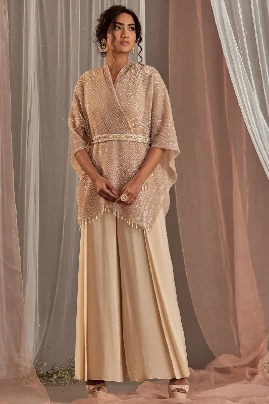 Jumpsuit Champagne With Cape Luxurious Women's High -  end