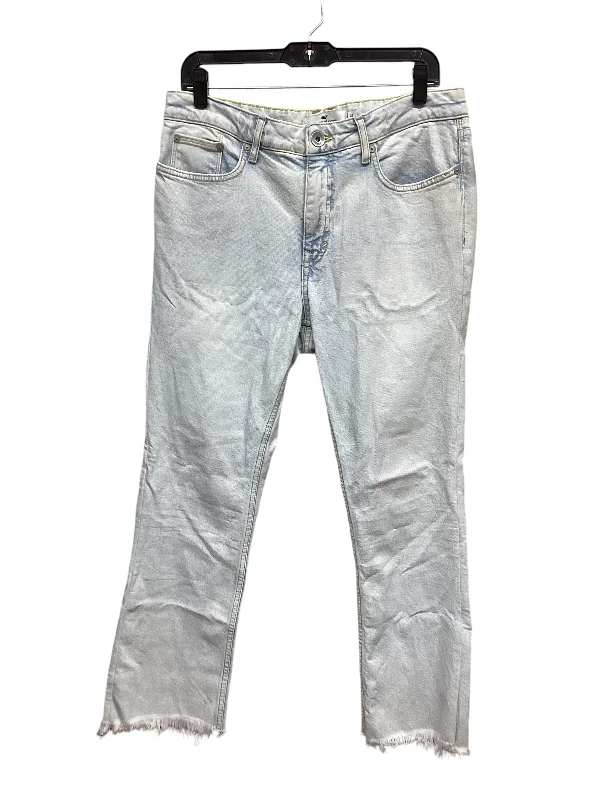Jeans Straight By Vineyard Vines In Blue Denim, Size: 8 Monochromatic Office Style
