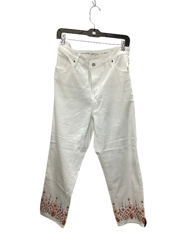 Jeans Skinny By Chicos In White Denim, Size: 16 Country