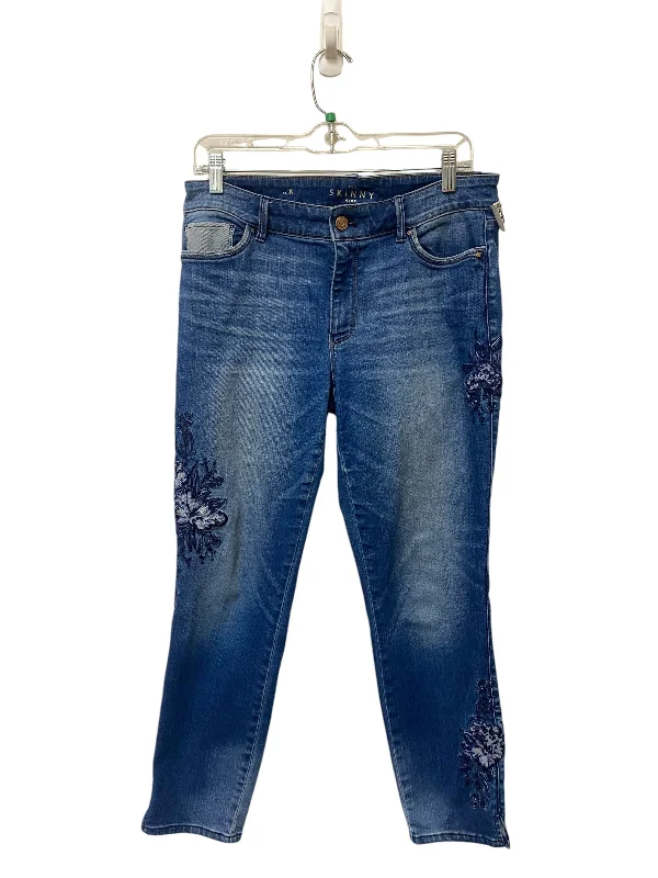 Jeans Skinny By White House Black Market In Blue Denim, Size: 8 Rugged Women's Outdoor 