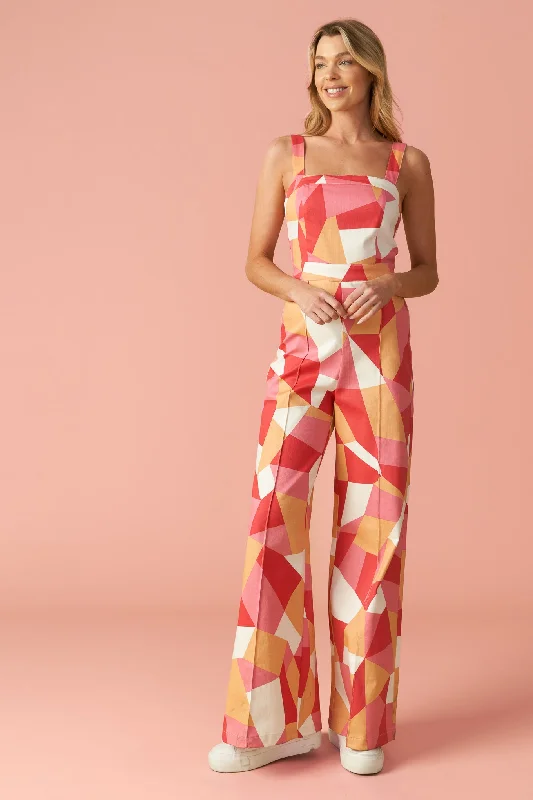 STATING THE OBVIOUS TWILL JUMPSUIT Feminine Women's Style 