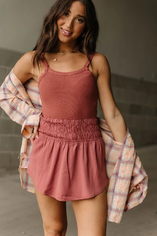 Courtside Romper - Dusty Rose Dapper Women's 1920S