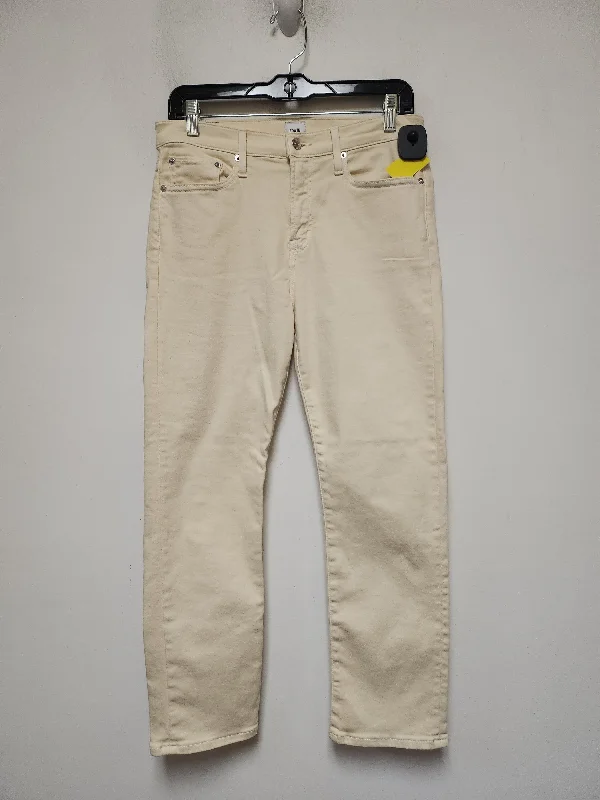 Jeans Straight By Edwin In Yellow, Size: 6 Athletic Women's 