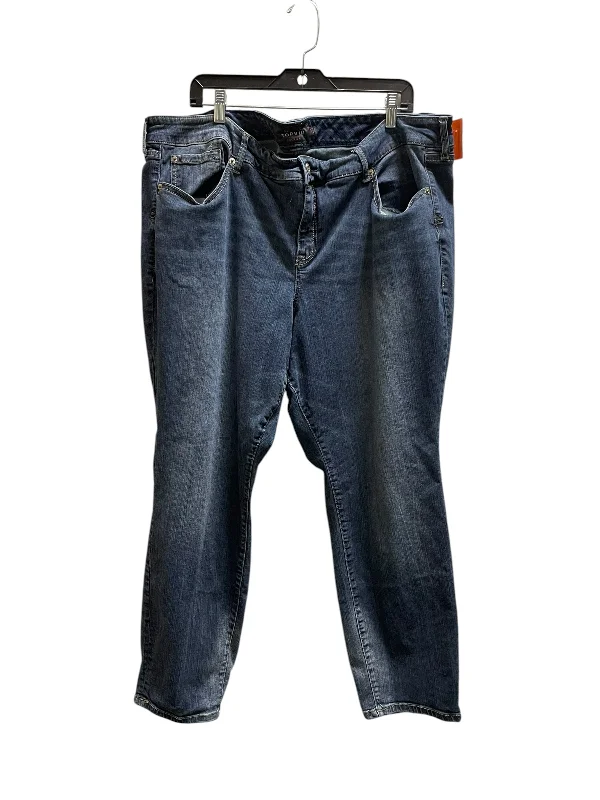 Jeans Boot Cut By Torrid In Blue Denim, Size: 26 Dapper Women's Bow - adorned
