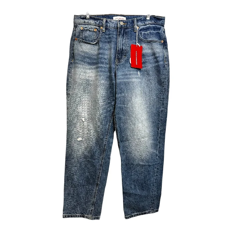 Jeans Boot Cut By Lucky Brand O In Denim, Size: 10 Casual Women's Loose - fitting