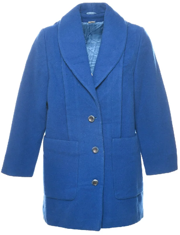 Single Breasted Wool Coat - M Cozy Women's Winter