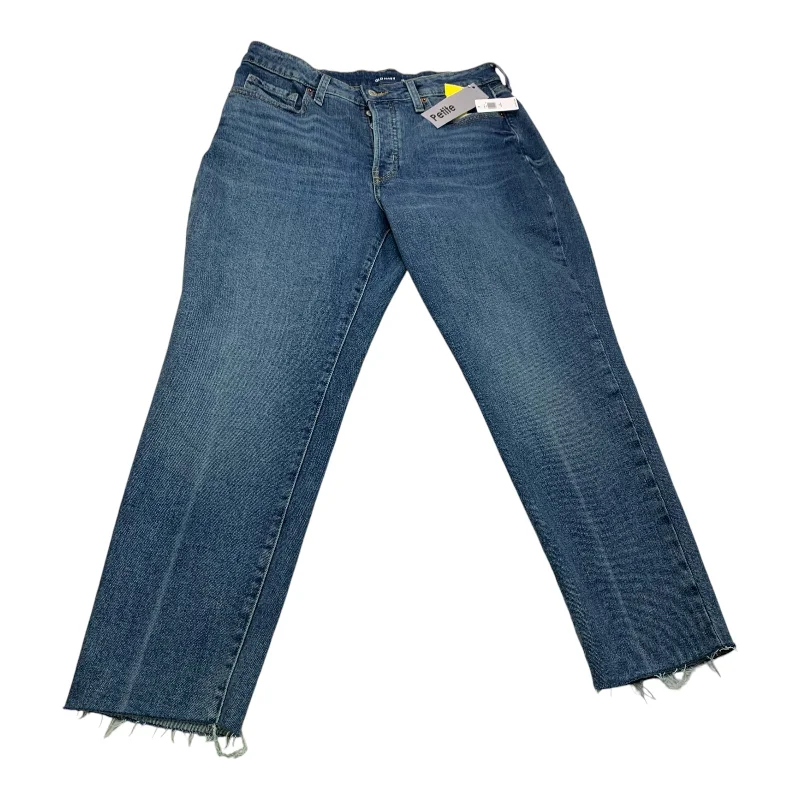 Jeans Straight By Old Navy In Blue Denim, Size: 12petite Youthful Women's Pop
