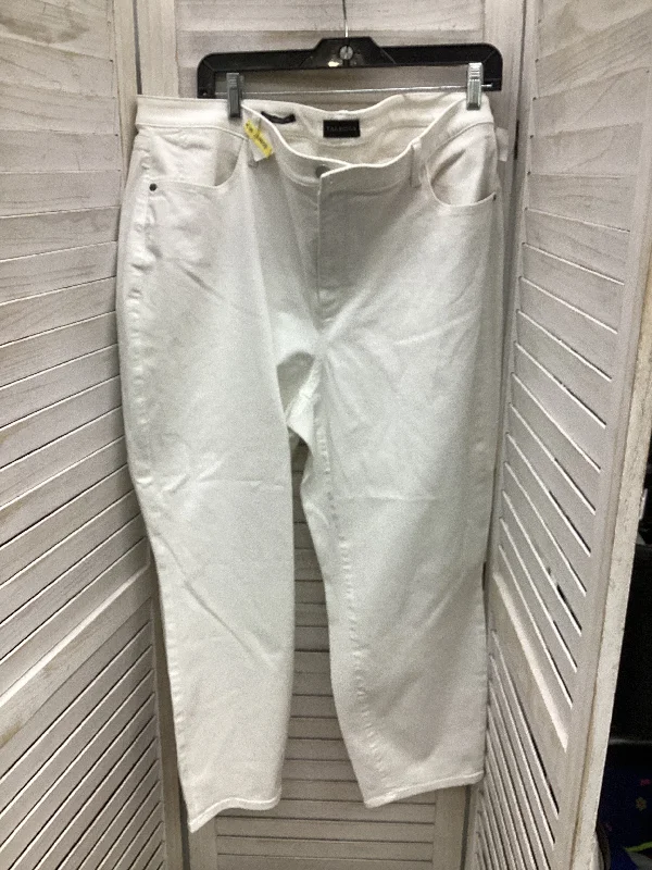 Jeans Cropped By Talbots In White, Size: 22 Casual Women's Japanese 