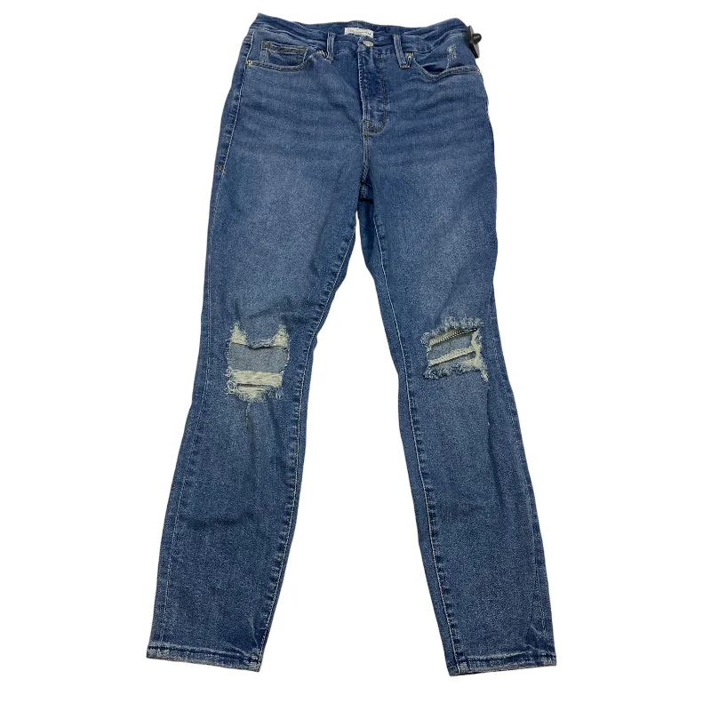 Jeans Skinny Designer By Good American In Blue Denim, Size: 8 Elegant Women's Formal 