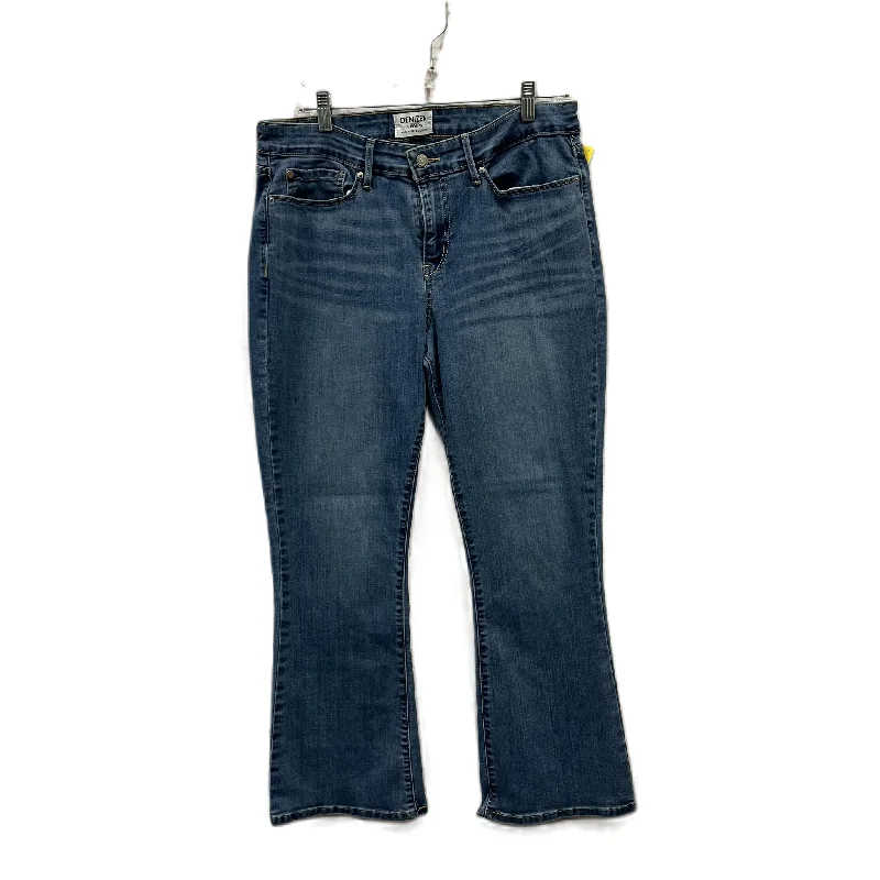 Jeans Boot Cut By Denizen By Levis In Blue, Size: 16 Artistic Women's Hand - painted Jeans Boot Cut By Denizen By Levis In Blue, Size: 16 Artistic Women's Hand - painted