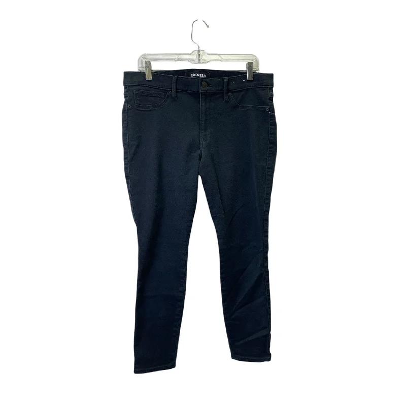 Jeans Jeggings By Express In Black, Size:12 Classic Women's Pin - striped