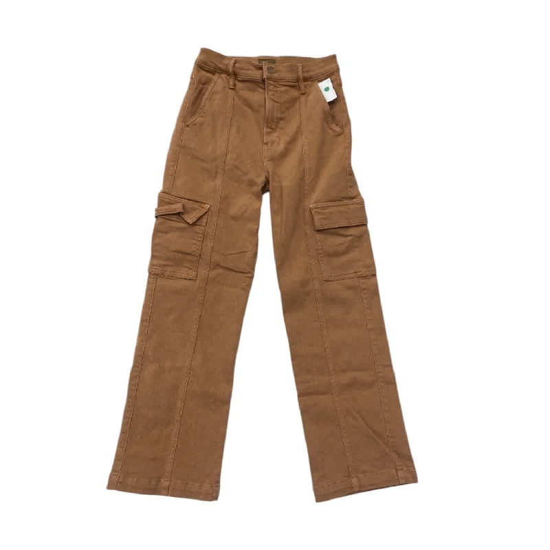 Jeans Straight By Mother Jeans In Brown, Size: 0 Monochromatic All - in - one