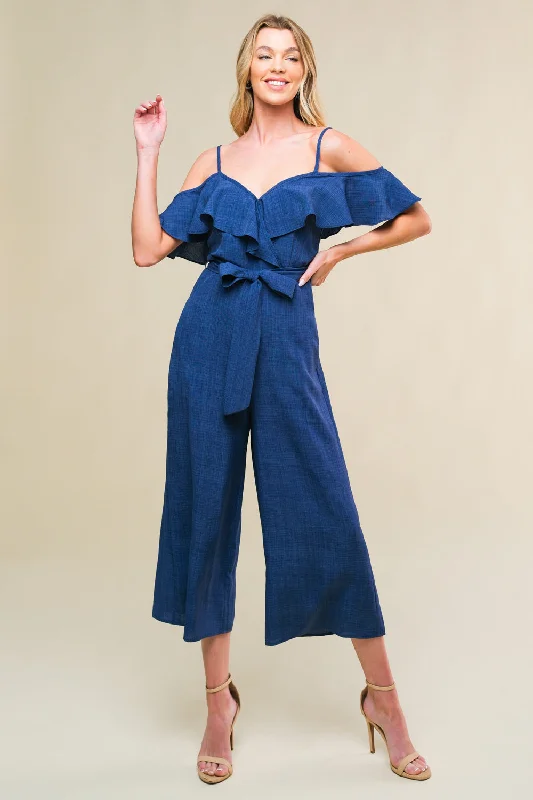SING ME BACK HOME WOVEN JUMPSUIT Cozy Women's Sherpa - lined