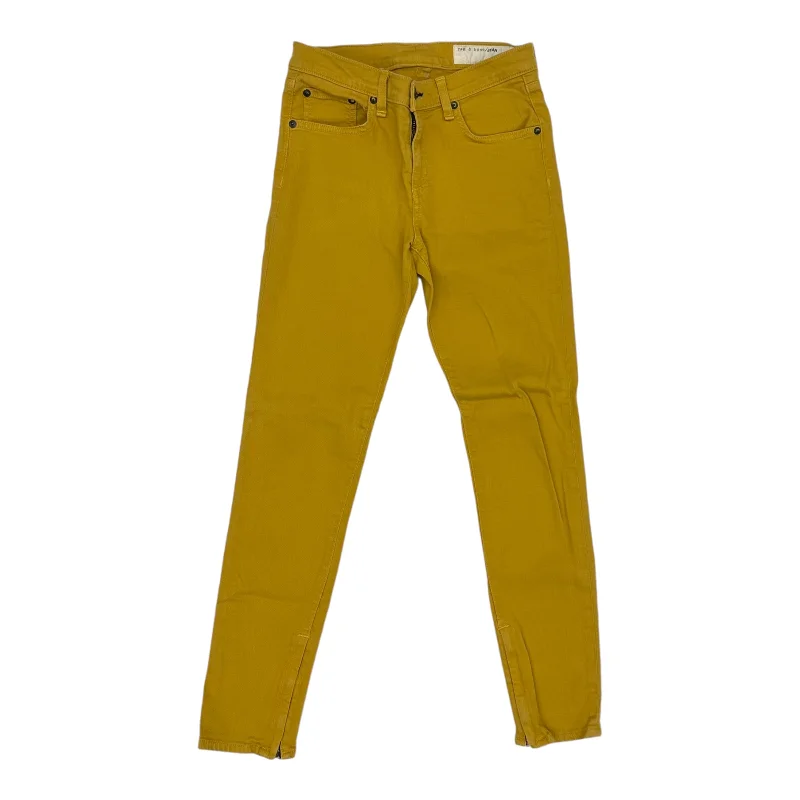 Jeans Skinny By Rag & Bones Jeans In Yellow, Size:6 Athletic Women's 