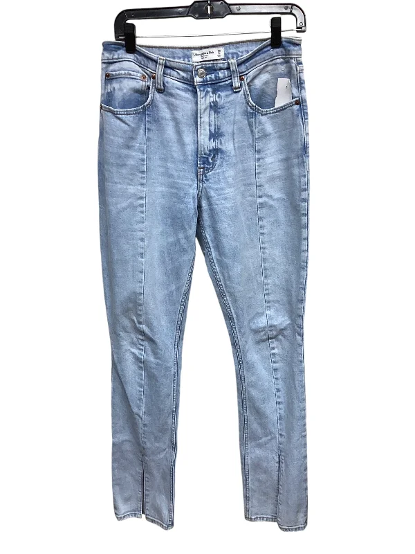 Jeans Flared By Abercrombie And Fitch In Blue Denim, Size: 6 Bold Women's Statement