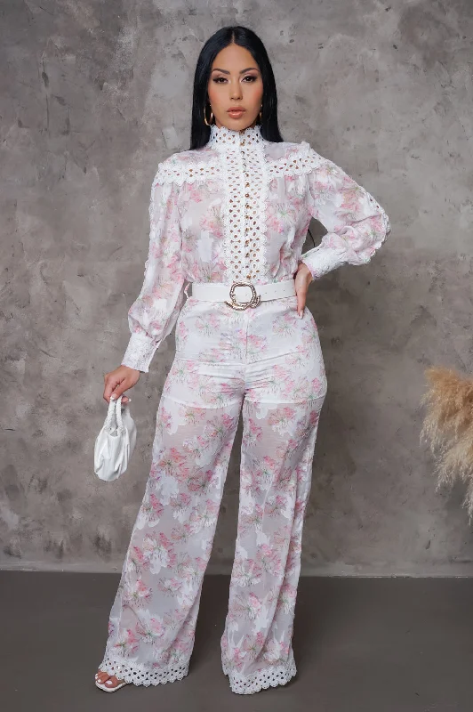 Antonela Jumpsuit - White Preppy Women's College