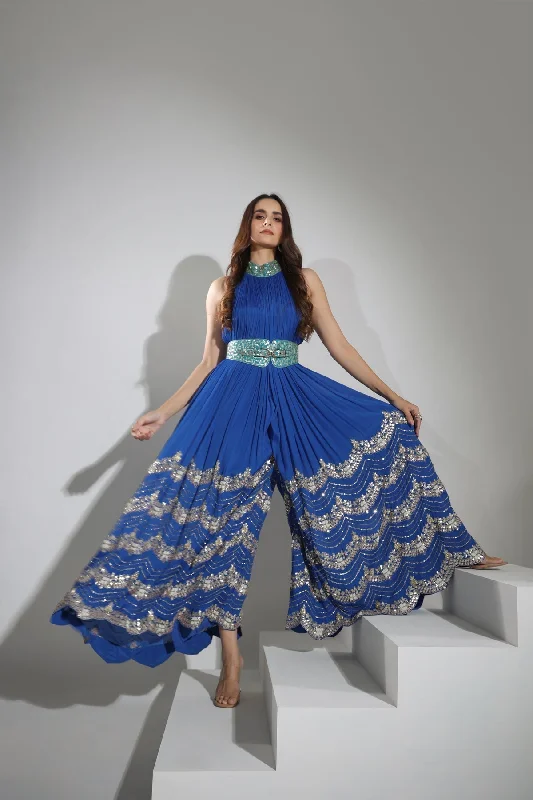Haseena jumpsuit in cobalt blue Casual Women's Japanese 