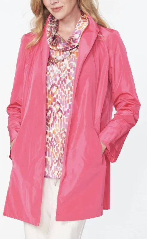 Swing Coat In Pink Tough Women's Military - inspired